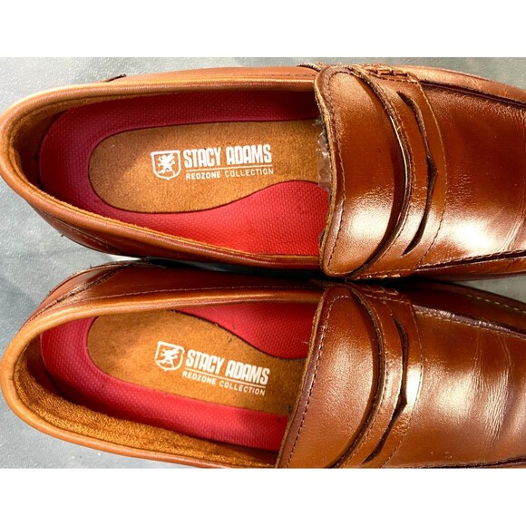 Stacy Adams Marlowe $115 Men\'s Penny Loafers Dress Shoes Size 8 Leather EUC main image 11